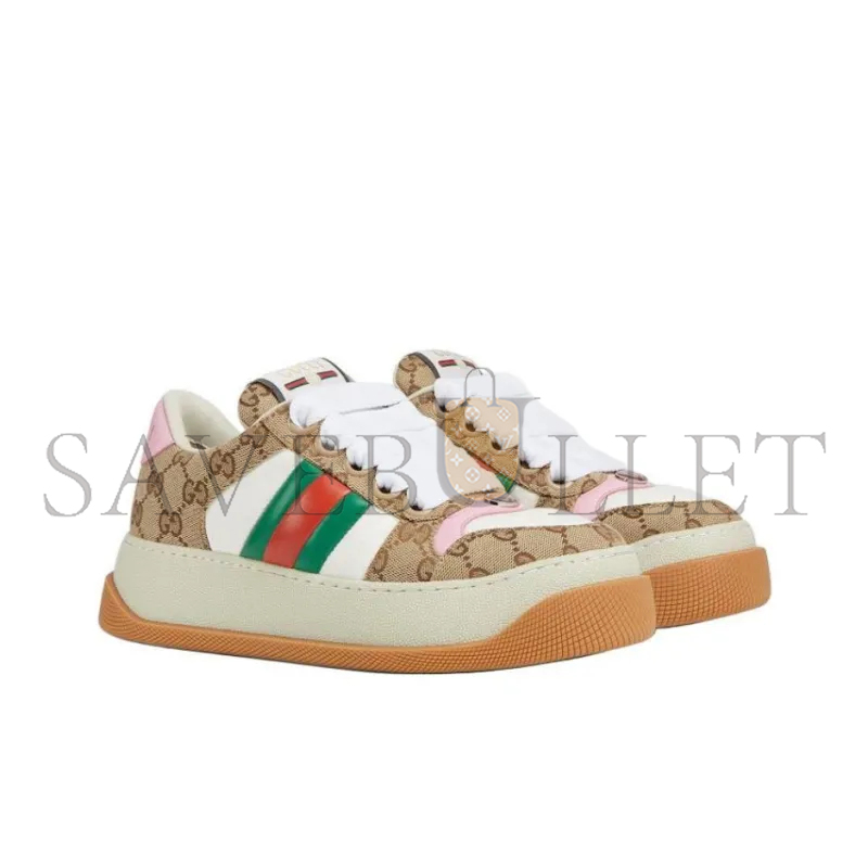 GUCCI WOMEN'S GG SNEAKER 'BEIGE PINK' WOMEN'S 817287